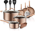 14Pcs Kitchenware Pots & Pans Set-17.56lbs, High Qualified, Non Stick